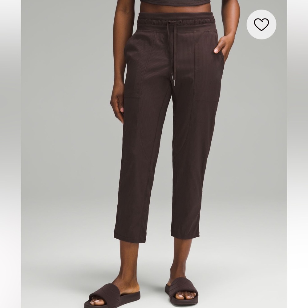 lululemon Cropped Dance Studio Pants – Espresso (Size 6)